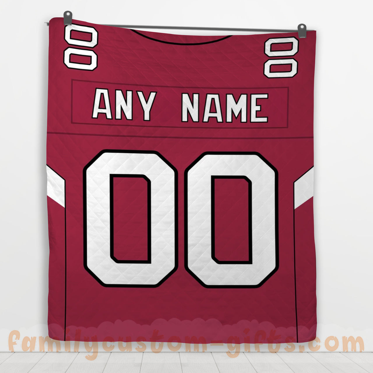 Custom Premium Quilt Blanket Arizona Jersey American Football Personalized Quilt Gifts for Her & Him