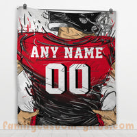 Thumbnail for Custom Premium Quilt Blanket Atlanta Jersey American Football Personalized Quilt Gifts for Her & Him