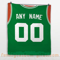 Thumbnail for Custom Premium Quilt Blanket Boston Jersey Basketball Personalized Quilt Gifts for Her & Him