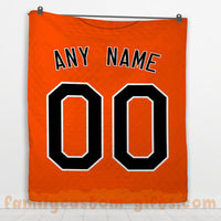 Thumbnail for Custom Premium Quilt Blanket Baltimore Jersey Baseball  Personalized Quilt Gifts for Her & Him