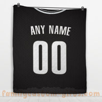 Thumbnail for Custom Premium Quilt Blanket Brooklyn Jersey Basketball Personalized Quilt Gifts for Her & Him