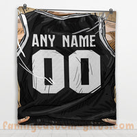 Thumbnail for Custom Premium Quilt Blanket Brooklyn Jersey Basketball Personalized Quilt Gifts for Her & Him