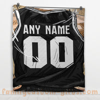 Thumbnail for Custom Premium Quilt Blanket Brooklyn Jersey Basketball Personalized Quilt Gifts for Her & Him