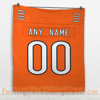 Thumbnail for Custom Premium Quilt Blanket Chicago Jersey American Football Personalized Quilt Gifts for Her & Him