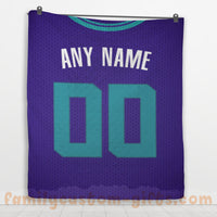 Thumbnail for Custom Premium Quilt Blanket Charlotte Jersey Basketball Personalized Quilt Gifts for Her & Him
