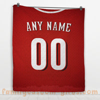 Thumbnail for Custom Premium Quilt Blanket Cincinnati Jersey Baseball Personalized Quilt Gifts for Her & Him
