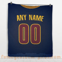 Thumbnail for Custom Premium Quilt Blanket Cleveland Jersey Basketball Personalized Quilt Gifts for Her & Him