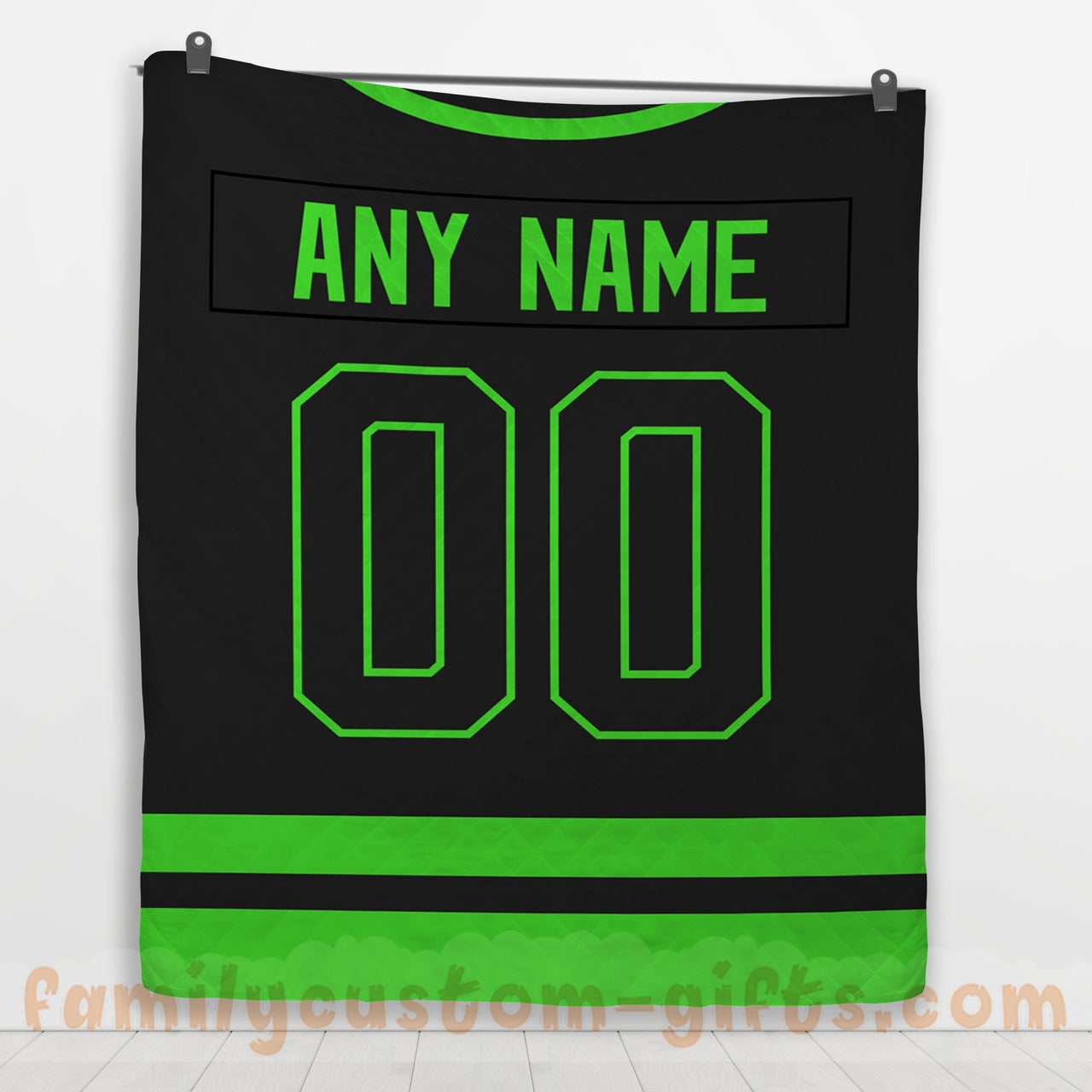 Custom Premium Quilt Blanket Dallas Jersey Ice Hockey Personalized Quilt Gifts for Her & Him