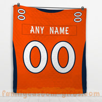 Thumbnail for Custom Premium Quilt Blanket Denver Jersey American Football Personalized Quilt Gifts for Her & Him