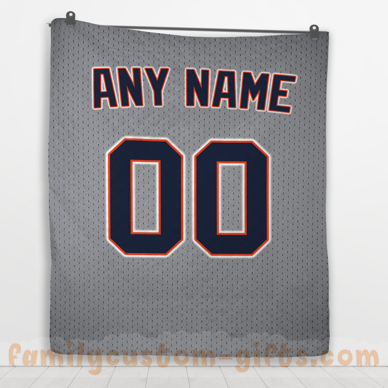 Custom Premium Quilt Blanket Detroit Jersey Baseball Personalized Quilt Gifts for Her & Him