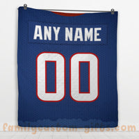 Thumbnail for Custom Premium Quilt Blanket Houston Jersey American Football Personalized Quilt Gifts for Her & Him