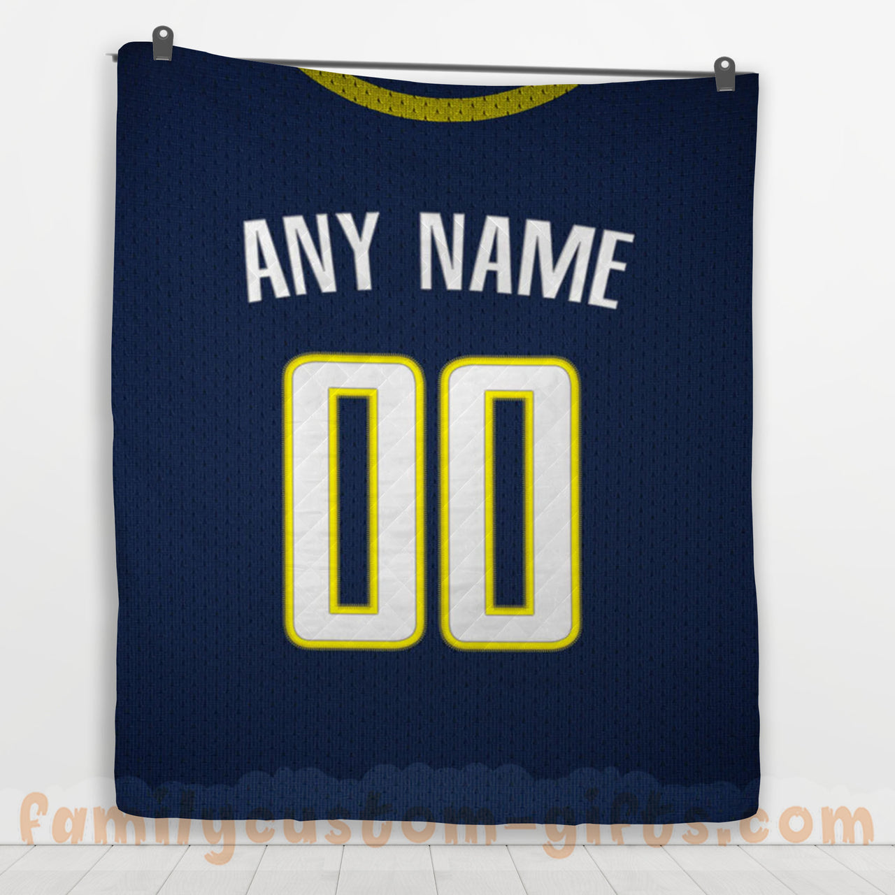 Custom Premium Quilt Blanket Indiana Jersey Basketball Personalized Quilt Gifts for Her & Him