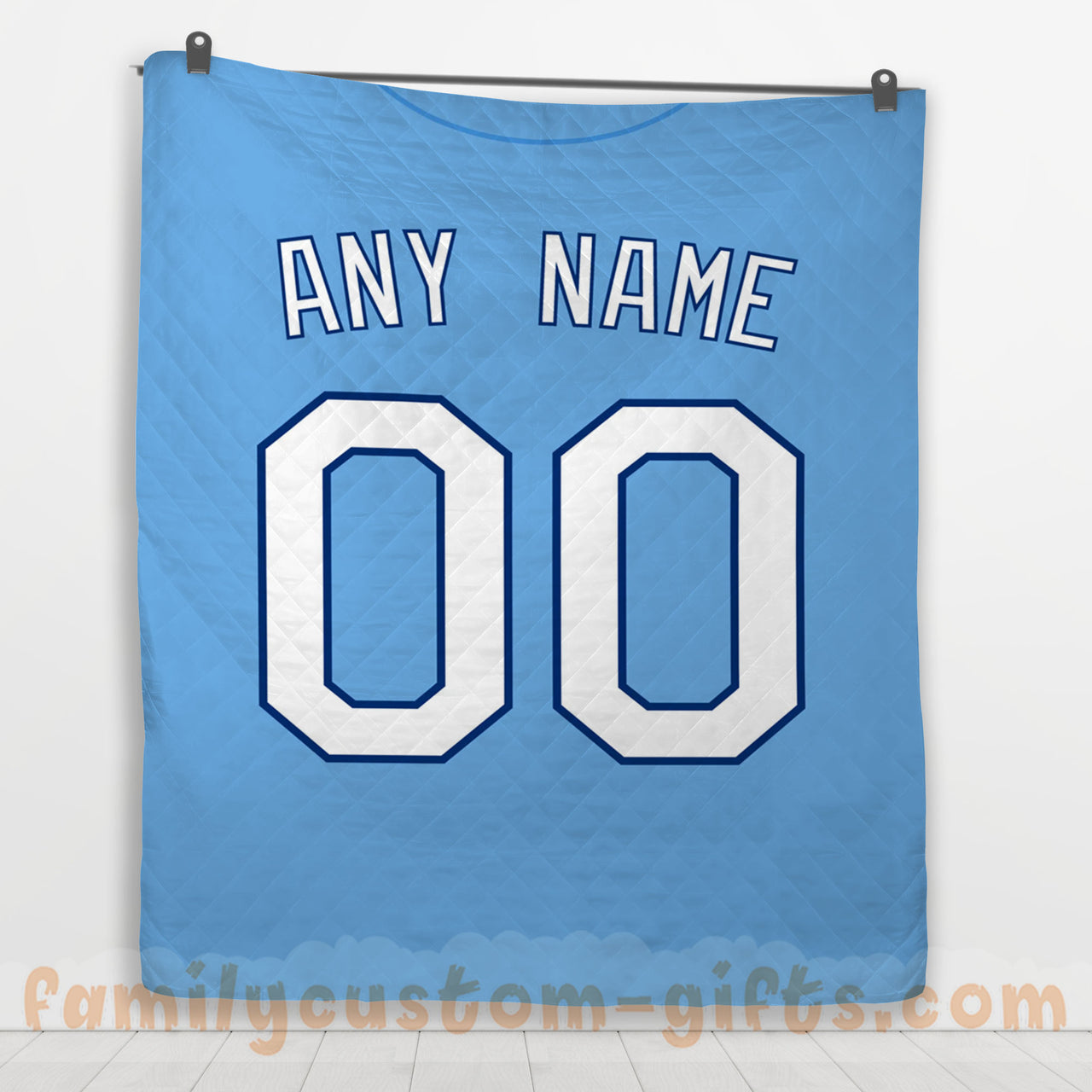 Custom Premium Quilt Blanket Kansas City Jersey Baseball Personalized Quilt Gifts for Her & Him