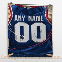 Thumbnail for Custom Premium Quilt Blanket Kansas Jersey Basketball Personalized Quilt Gifts for Her & Him