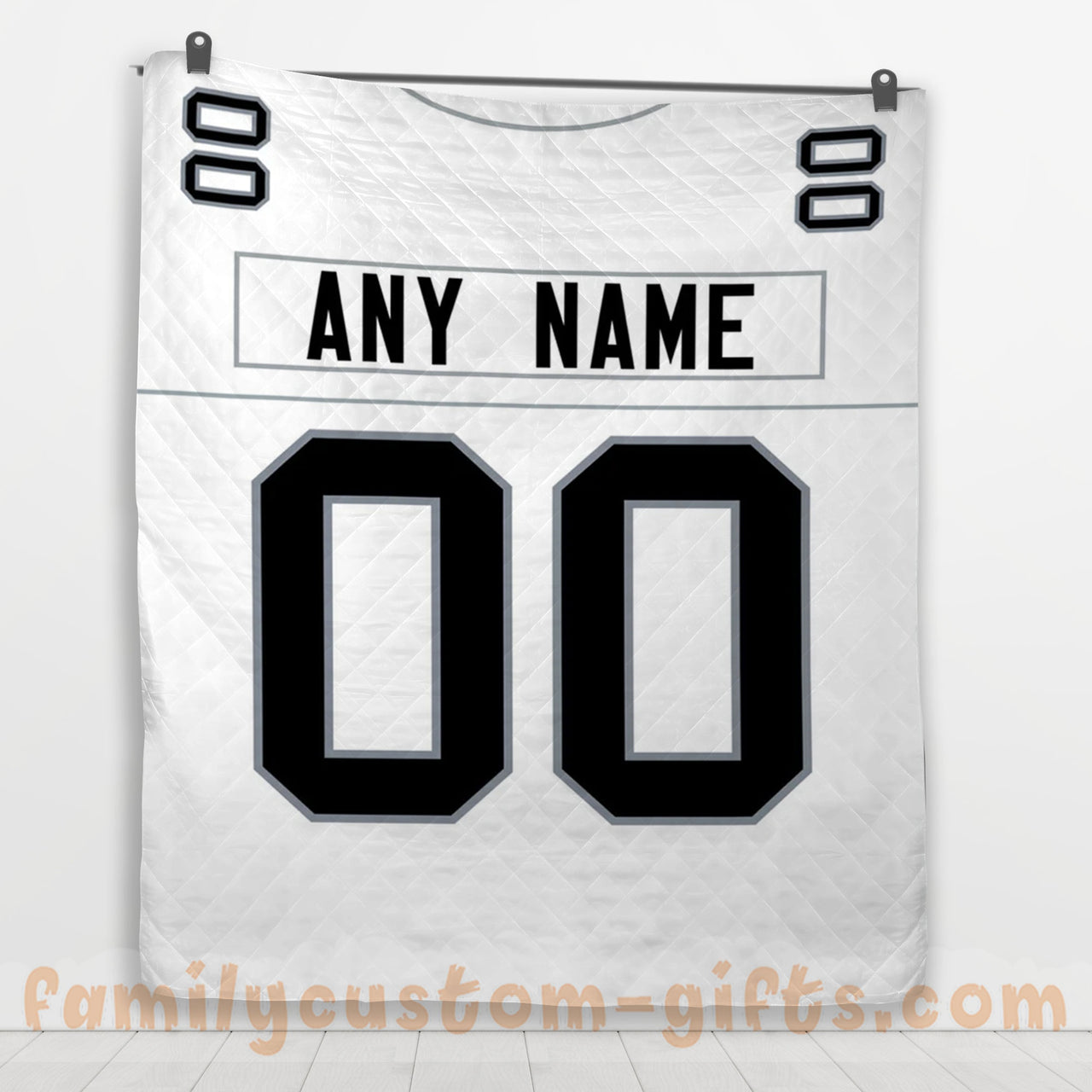 Custom Premium Quilt Blanket Las Vegas Jersey American Football Personalized Quilt Gifts for Her & Him