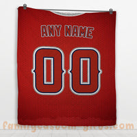 Thumbnail for Custom Premium Quilt Blanket Los Angeles Jersey Baseball Personalized Quilt Gifts for Her & Him