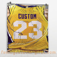Thumbnail for Custom Premium Quilt Blanket Los Angeles Jersey Basketball Personalized Quilt Gifts for Her & Him