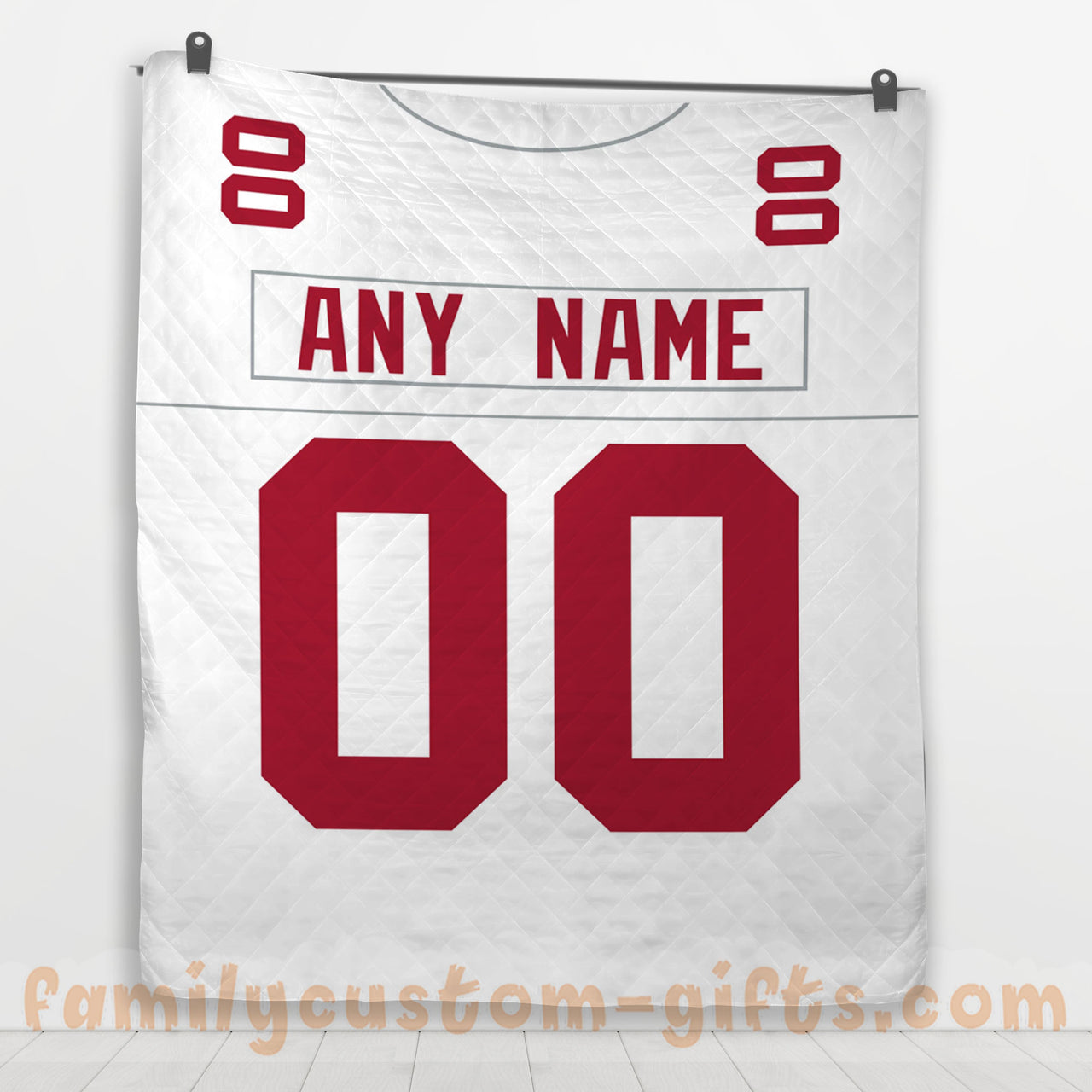 Custom Premium Quilt Blanket New York  Jersey American Football Personalized Quilt Gifts for Her & Him