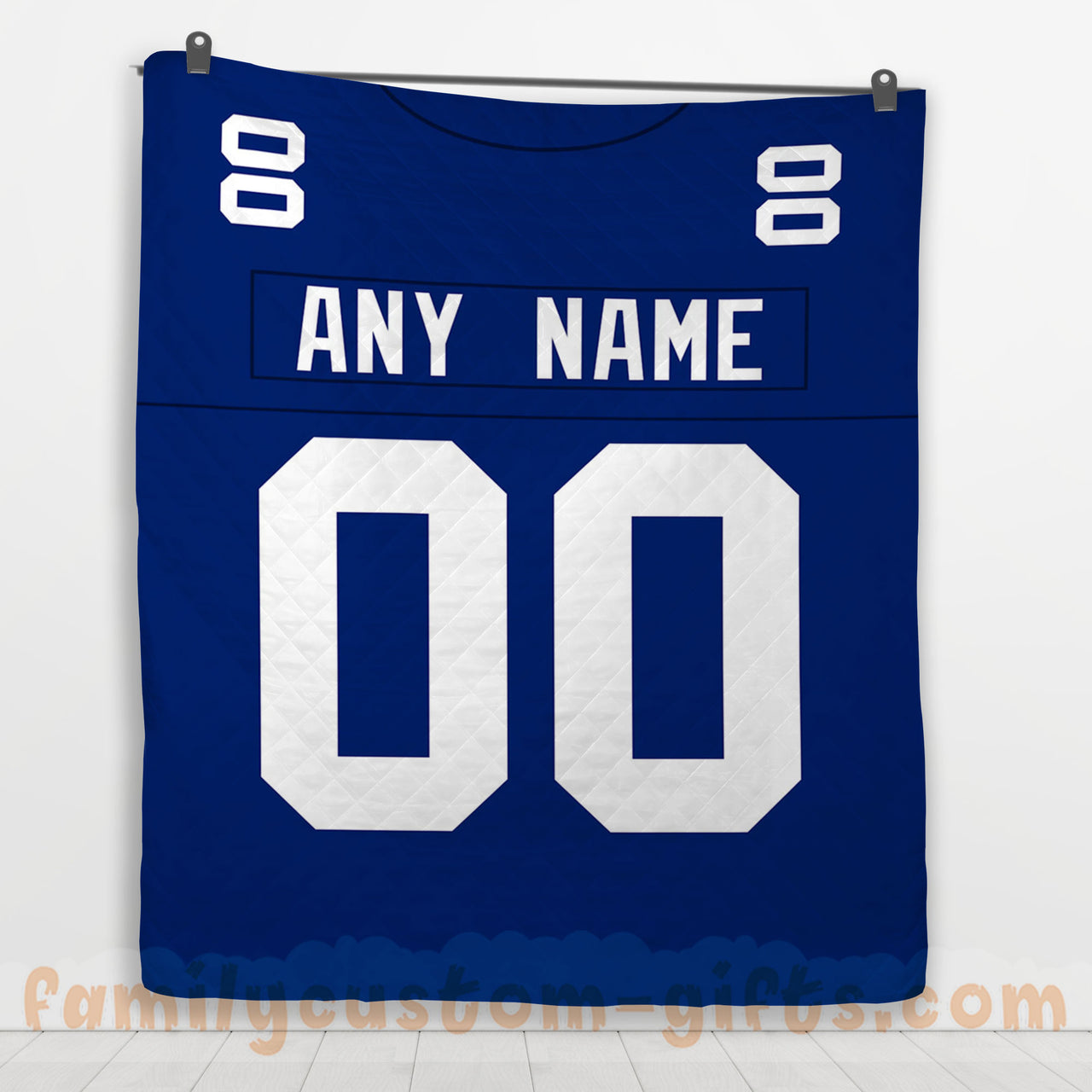 Custom Premium Quilt Blanket New York Jersey American Football Personalized Quilt Gifts for Her & Him