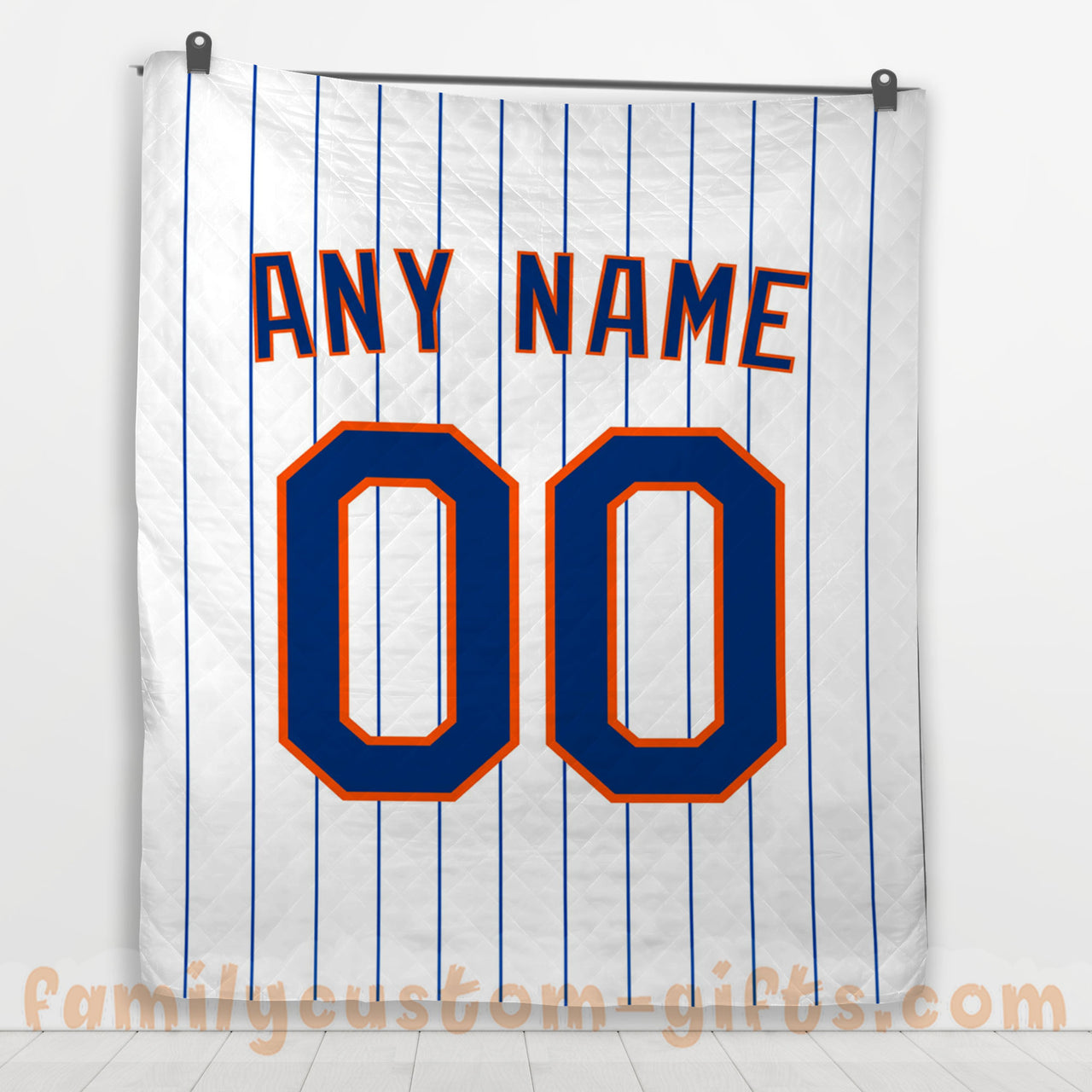 Custom Premium Quilt Blanket New York Jersey Baseball Personalized Quilt Gifts for Her & Him