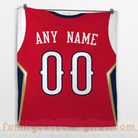 Thumbnail for Custom Premium Quilt Blanket New Orleans Jersey Basketball Personalized Quilt Gifts for Her & Him