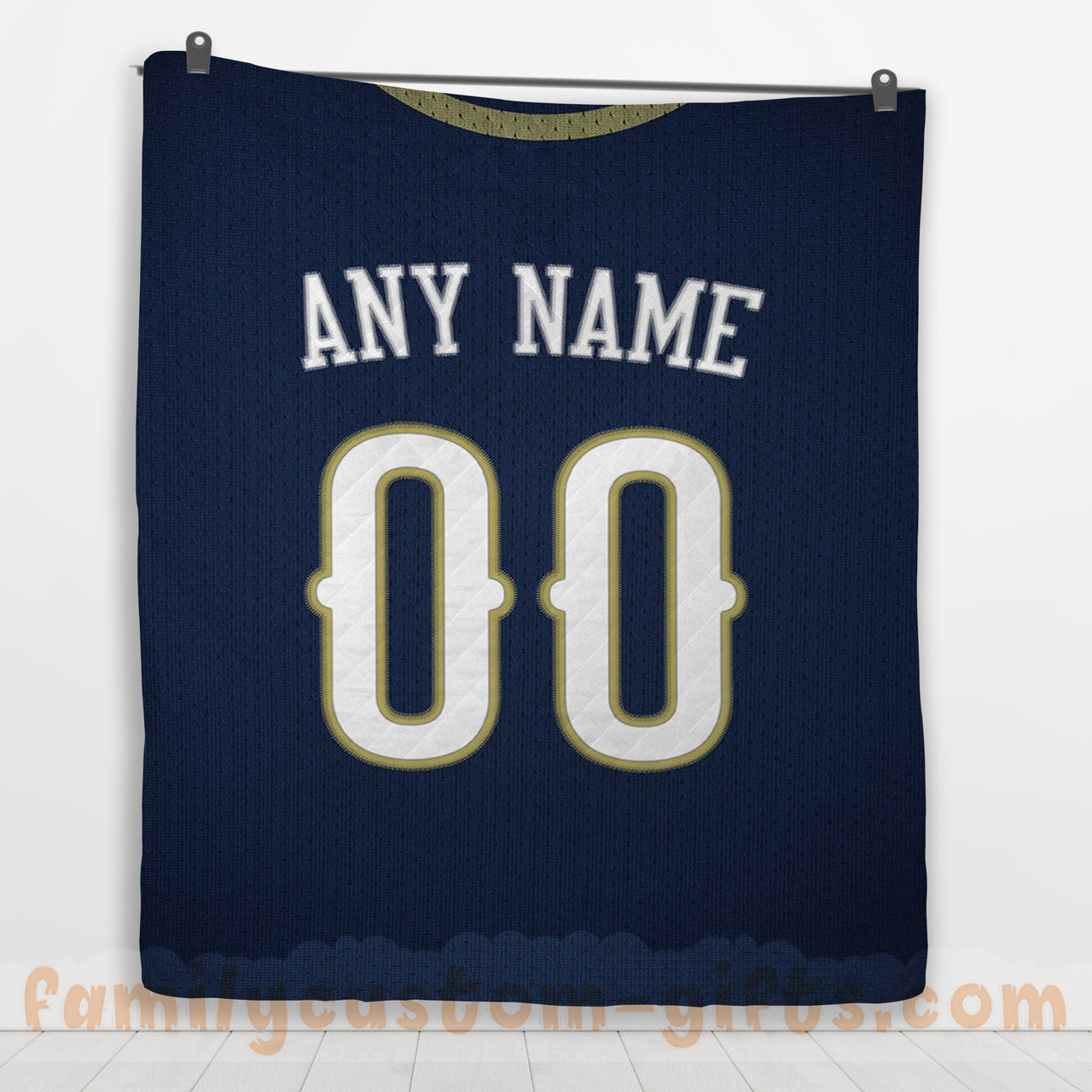Custom Premium Quilt Blanket New Orleans Jersey Basketball Personalized Quilt Gifts for Her & Him