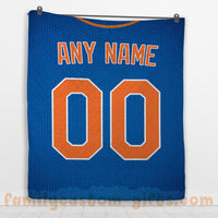 Thumbnail for Custom Premium Quilt Blanket New York Jersey Baseball Personalized Quilt Gifts for Her & Him