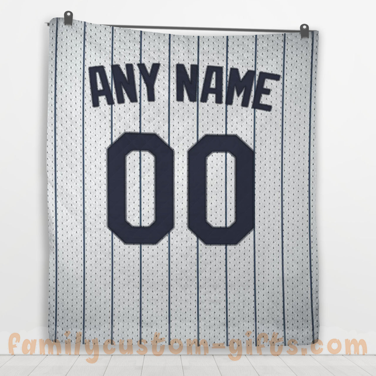 Custom Premium Quilt Blanket New York Jersey Baseball Personalized Quilt Gifts for Her & Him