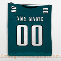 Thumbnail for Custom Premium Quilt Blanket Philadelphia Jersey American Football Personalized Quilt Gifts for Her & Him