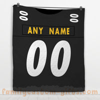 Thumbnail for Custom Premium Quilt Blanket Pittsburgh Jersey American Football Personalized Quilt Gifts for Her & Him