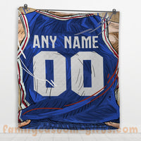 Thumbnail for Custom Premium Quilt Blanket Philadelphia Jersey Basketball Personalized Quilt Gifts for Her & Him