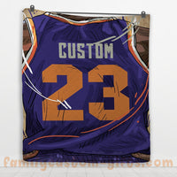 Thumbnail for Custom Premium Quilt Blanket Phoenix Jersey Basketball Personalized Quilt Gifts for Her & Him