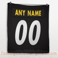 Thumbnail for Custom Premium Quilt Blanket Pittsburgh Jersey American Football Personalized Quilt Gifts for Her & Him