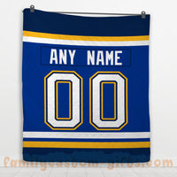 Thumbnail for Custom Premium Quilt Blanket St. Louis Jersey Ice Hockey Personalized Quilt Gifts for Her & Him