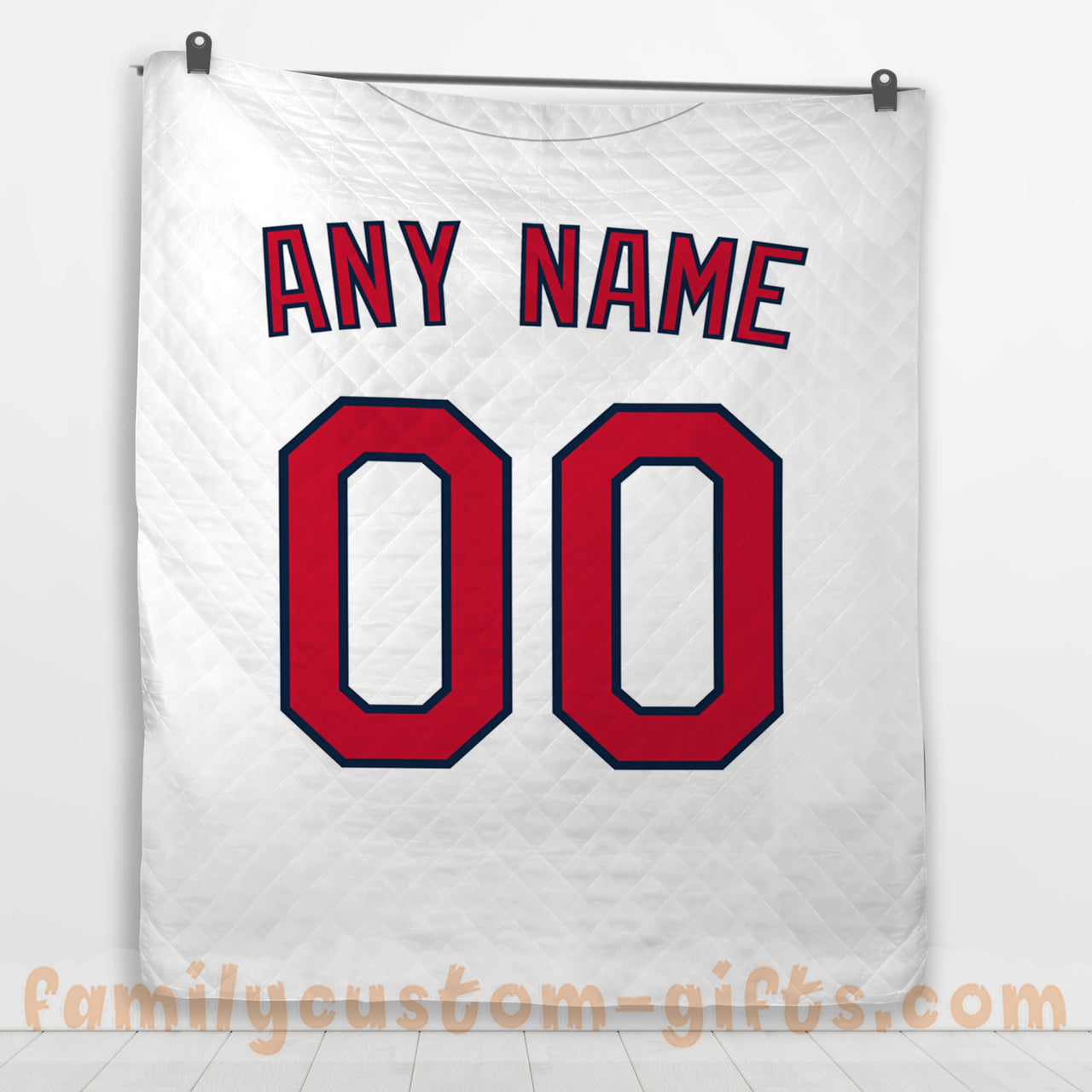 Custom Premium Quilt Blanket St. Louis Jersey Baseball Personalized Quilt Gifts for Her & Him