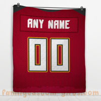 Thumbnail for Custom Premium Quilt Blanket Tampa Bay Jersey American Football Personalized Quilt Gifts for Her & Him