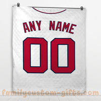 Thumbnail for Custom Premium Quilt Blanket Washington Jersey Baseball Personalized Quilt Gifts for Her & Him