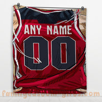 Thumbnail for Custom Premium Quilt Blanket Washington Jersey Basketball Personalized Quilt Gifts for Her & Him