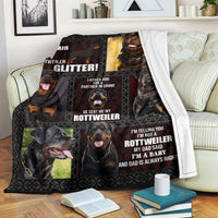 Thumbnail for Rottweiler Dog Fleece Sherpa Blanket Gift For Dogs