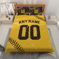 Thumbnail for Custom Quilt Sets San Diego Jersey Personalized Baseball Premium Quilt Bedding for Men Women