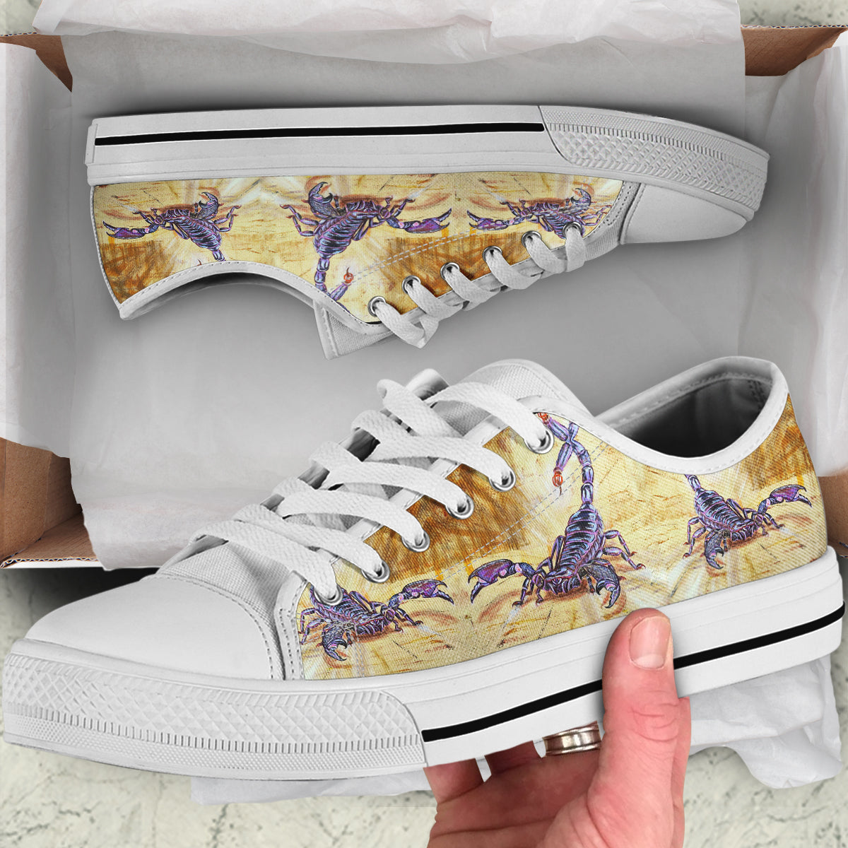 Printed canvas shoes for clearance men