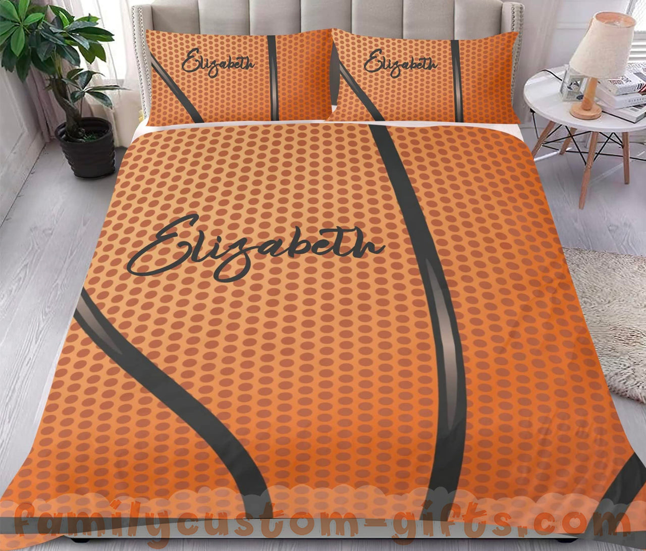 Custom Quilt Sets Sport Basketball Premium Quilt Bedding for Boys Girls Men Women