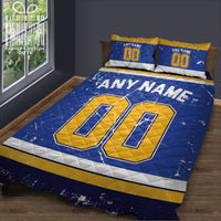 Thumbnail for Custom Quilt Sets  St. Louis Jersey Personalized Ice hockey Premium Quilt Bedding for Men Women