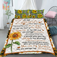 Thumbnail for Comforter Sunflower To My Daughter Custom Bedding Set for Kids Teens Adult Personalized Premium Bed Set