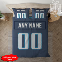 Thumbnail for Custom Quilt Sets Tennessee Jersey Personalized Football Premium Quilt Bedding for Men Women
