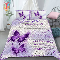 Thumbnail for Comforter To My Daughter from Dad Custom Bedding Set for Kids Teens Adult Personalized Premium Bed Set
