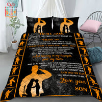 Thumbnail for Comforter To My Mom Soldier from Son Custom Bedding Set for Kids Teens Adult Personalized Premium Bed Set