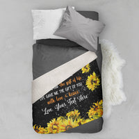Thumbnail for Personalized Custom Name To My Granddaughter You Are My Sunshine Sunflower from Grandma Nana Grandmother Fleece Throw Sherpa Blanket