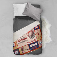 Thumbnail for Personalized Custom Name To My Grandson Baseball Fleece Sherpa Blanket