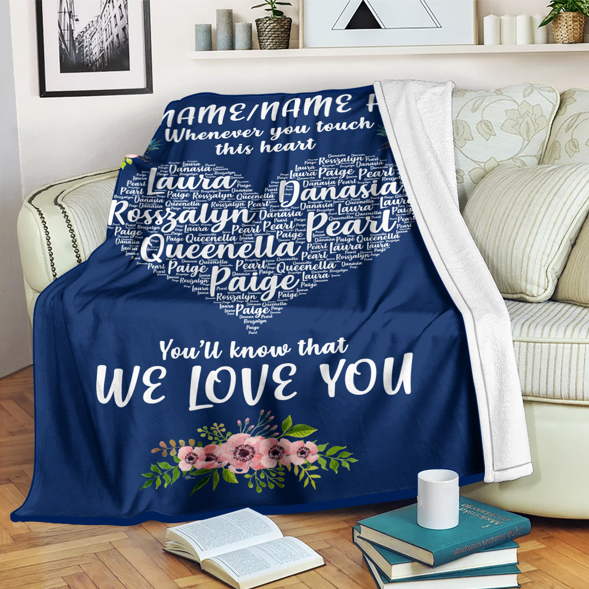 Mom Blanket Mom Gift Mothers Day Gift Personalized Mom Blanket Personalized Blanket  Gifts for Grandma Blanket Grandma Gift 